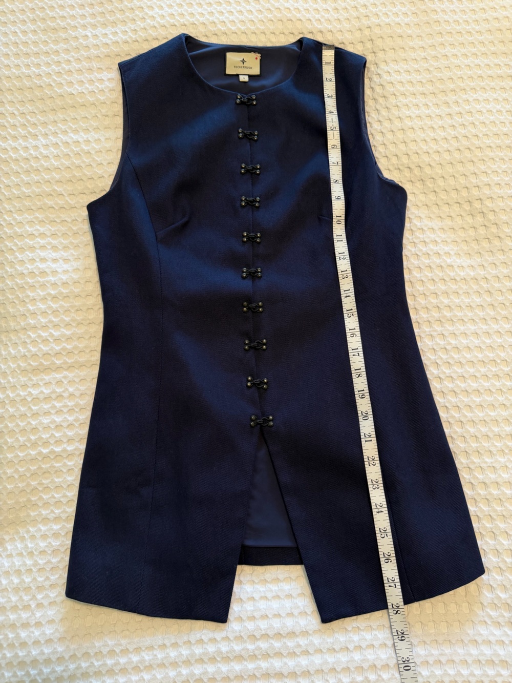 Tuckernuck Cotton Twill Duke Top Navy Size 6 - Picture 12 of 12